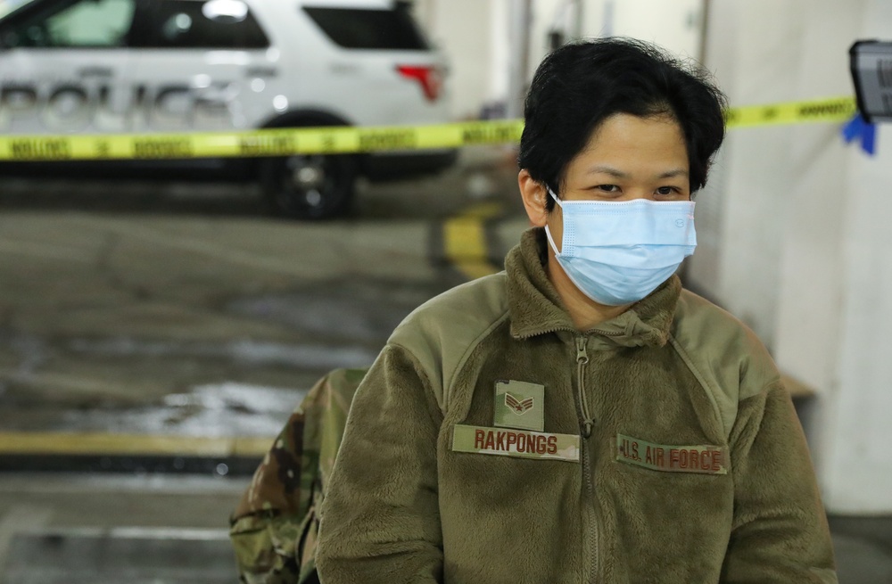 Cal Guard Airman from Thailand activated to Cal State LA vaccine site