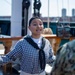 Aviation Structural Mechanic Seaman Jennifer Martinez gives a virtual tour and Easter egg hunt aboard USS Constitution