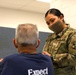 U.S. Army Soldiers aid in administering COVID-19 vaccines at Trenton Central High School CVC