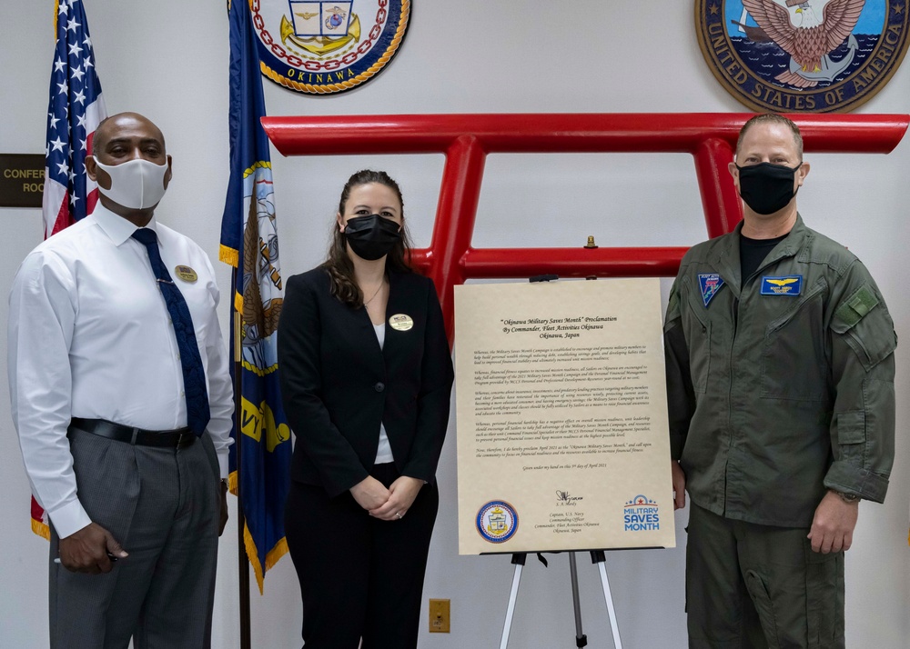 CFAO Military Saves Month Proclamation Signing