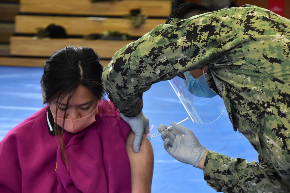 Camp Fuji receives second round of COVID-19 vaccines