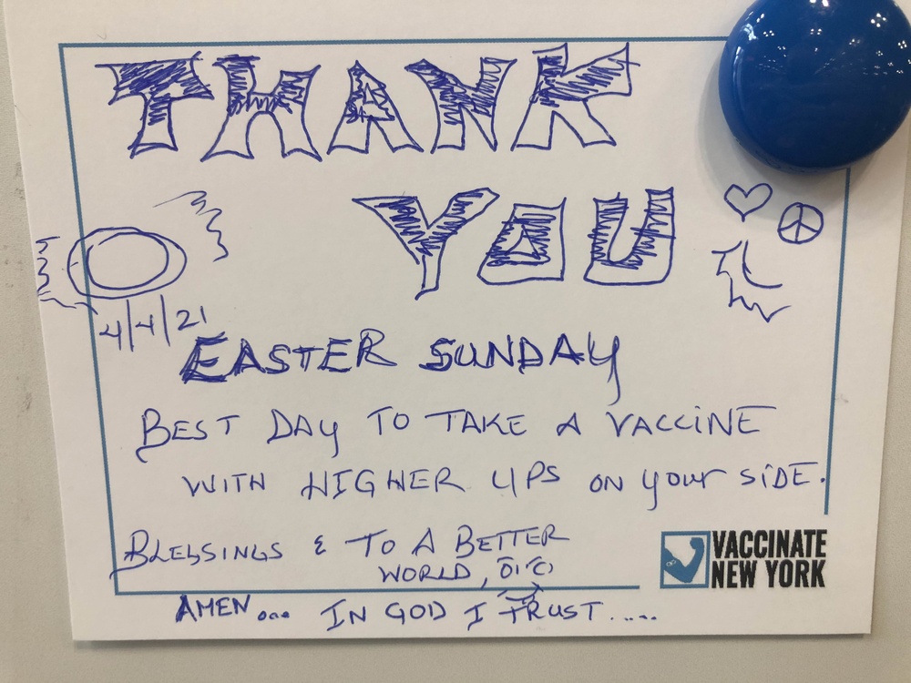 Jacob Javits vaccination site runs on Easter Sunday Jacob Javits vaccination site runs on Easter Sunday