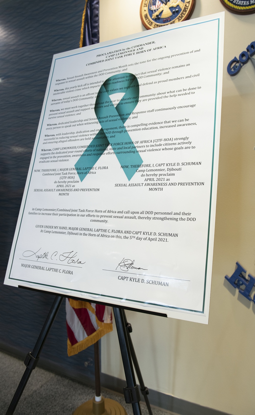 DVIDS - Images - CLDJ and CJTF-HOA leadership sign SAPR Proclamation ...