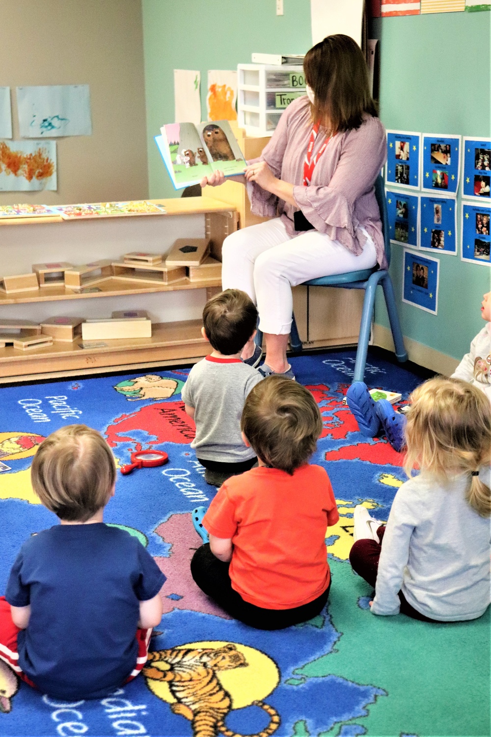 Garrison commander's spouse supports 2021 Month of the Military Child with book reading at Fort McCoy