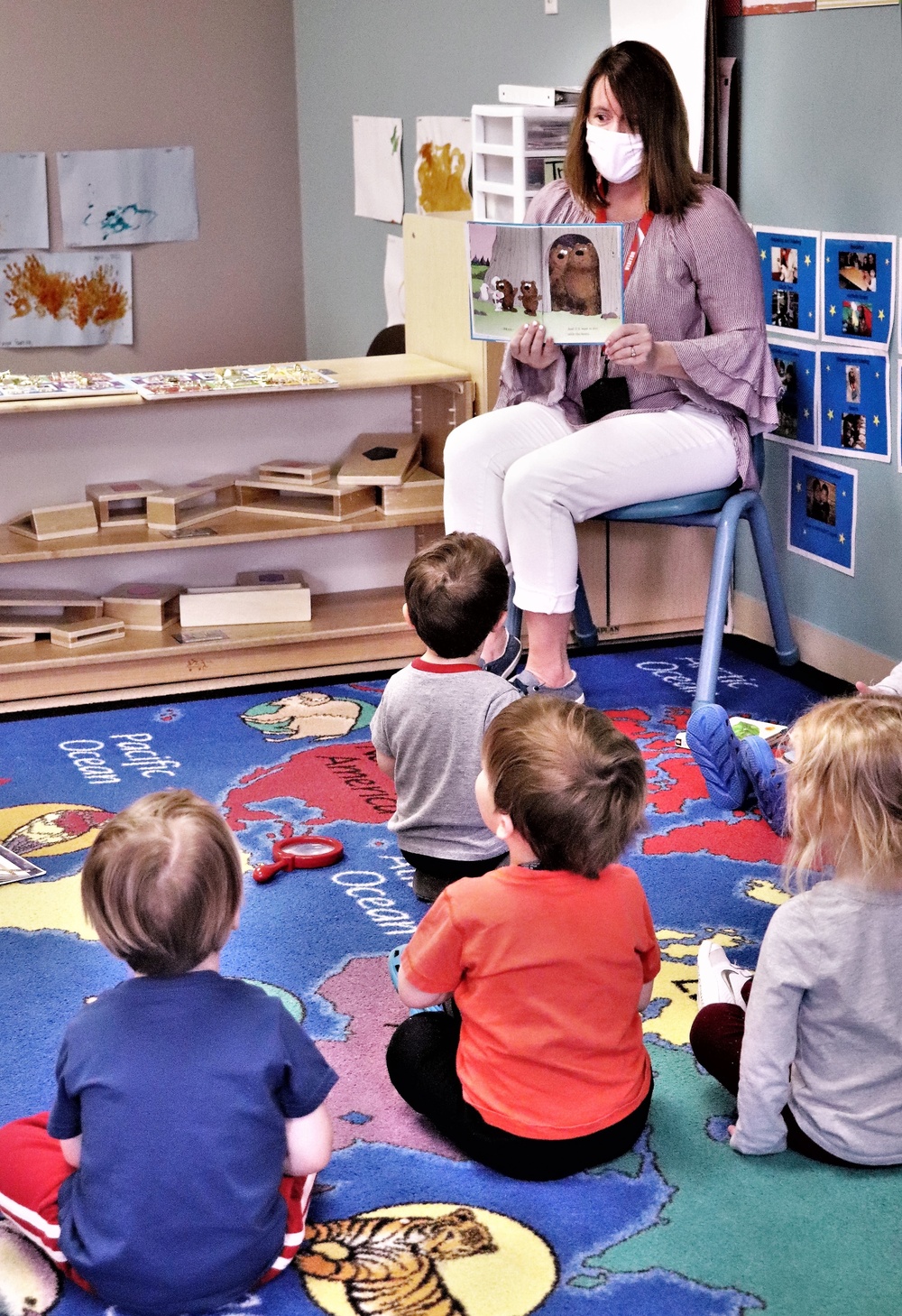Garrison commander's spouse supports 2021 Month of the Military Child with book reading at Fort McCoy