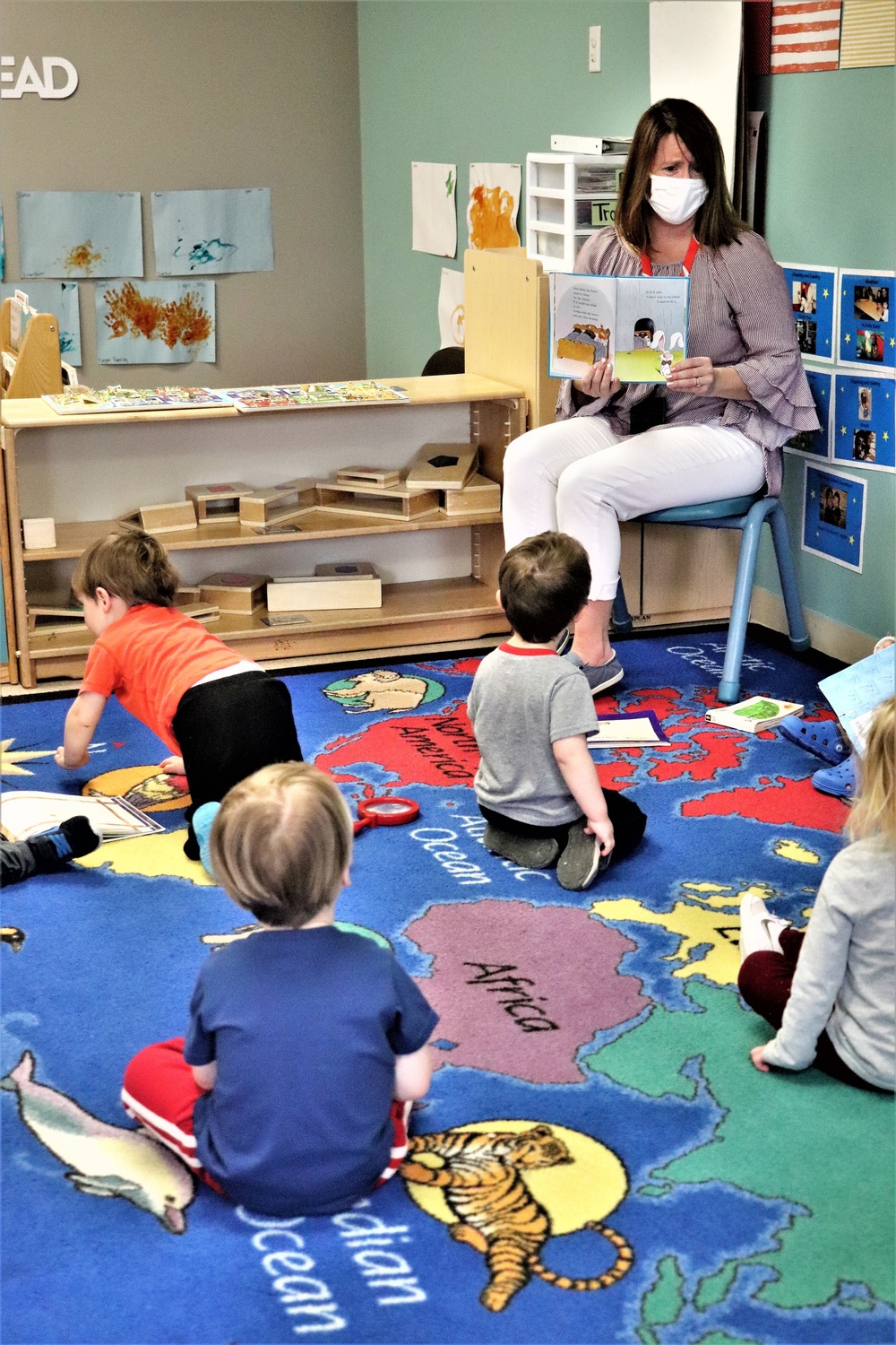 Garrison commander's spouse supports 2021 Month of the Military Child with book reading at Fort McCoy