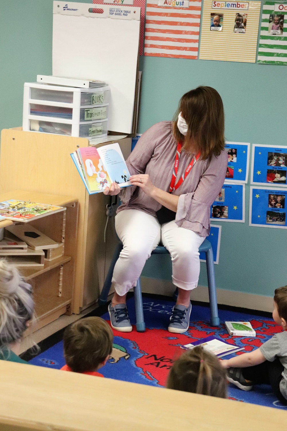 Garrison commander's spouse supports 2021 Month of the Military Child with book reading at Fort McCoy