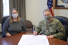 Commanding Officer of Naval Base Kitsap Signs SAAPM Proclamation