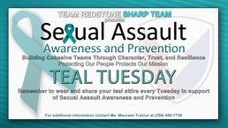 Teal Tuesdays Recognize SAAPM Month