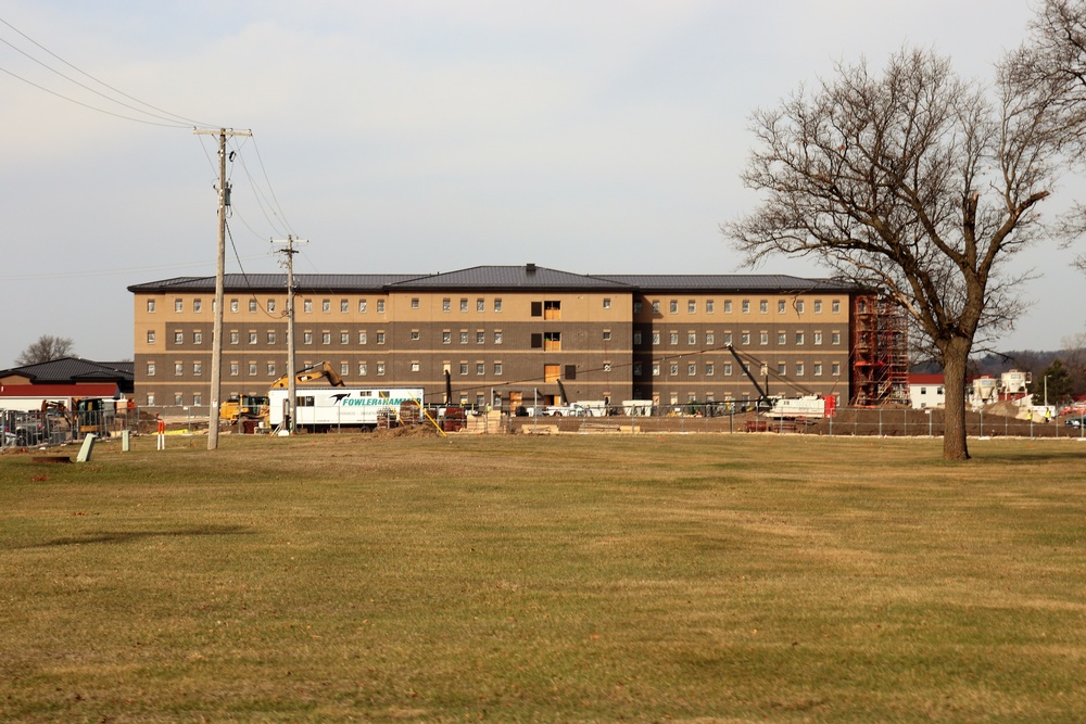 Construction of new, modern barracks building continues at Fort McCoy