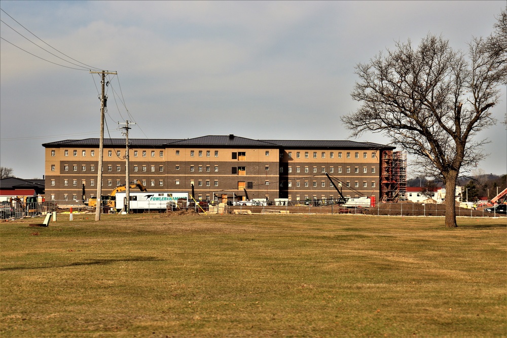 Construction of new, modern barracks building continues at Fort McCoy