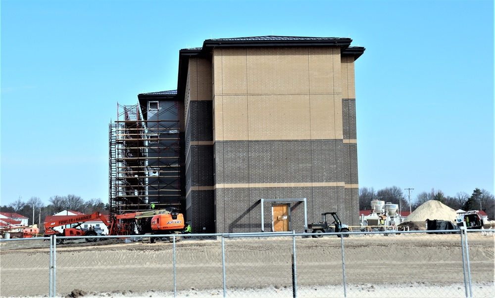 Construction of new, modern barracks building continues at Fort McCoy