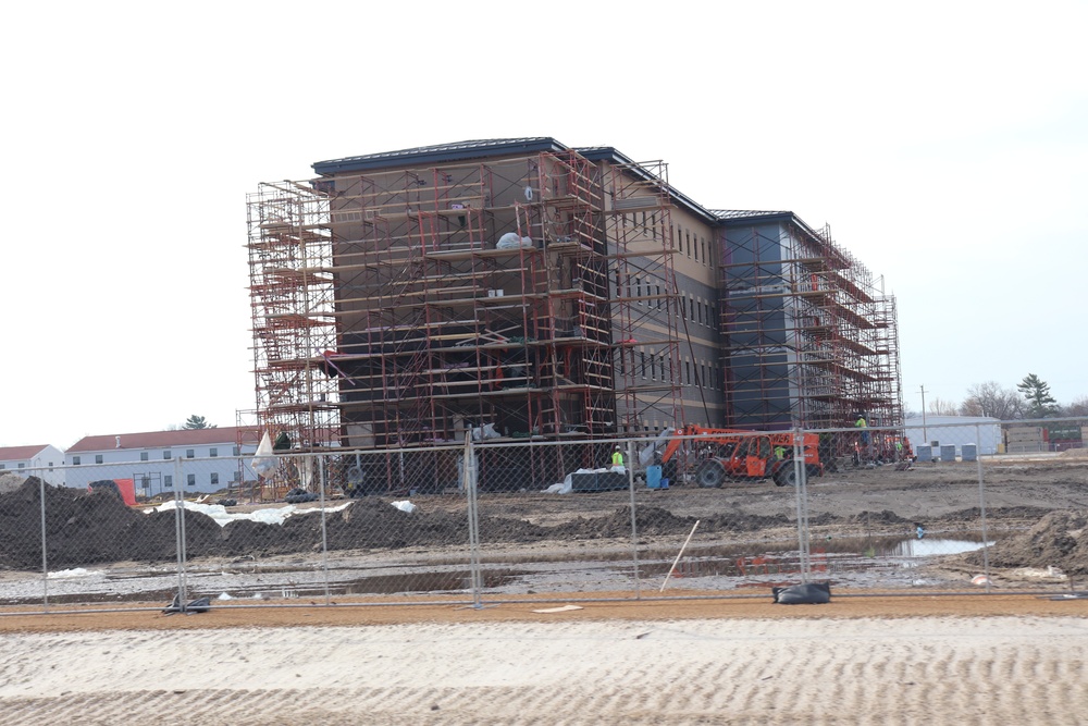 Construction of new, modern barracks building continues at Fort McCoy