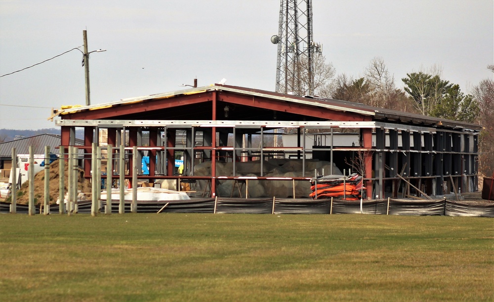 Construction of fitness facility continues at Fort McCoy running track