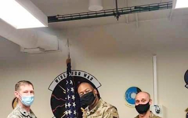 690th Cyber Operations Squadron Airman is recognized by Chief Information Security Officer