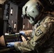 A U.S. Army Aeromedical Research Laboratory flight paramedic tests new items in a space utilization study at the School of Aviation Medicine's DUSTOFF Training complex. The USAARL and SAAM frequently collaborate to make sure the U.S. Army's next generatio