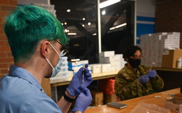 Airmen and civilian partners support Ford Field CVC in Detroit