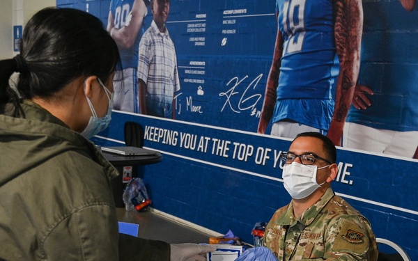 Airmen and civilian partners support Ford Field CVC in Detroit