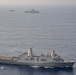 Ships operate in the Bay of Bengal in support of exercise La Perouse 2021