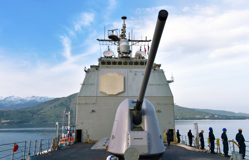 USS PHILIPPINE SEA TRANSITS MEDITERRANEAN SEA/DEPLOYMENT