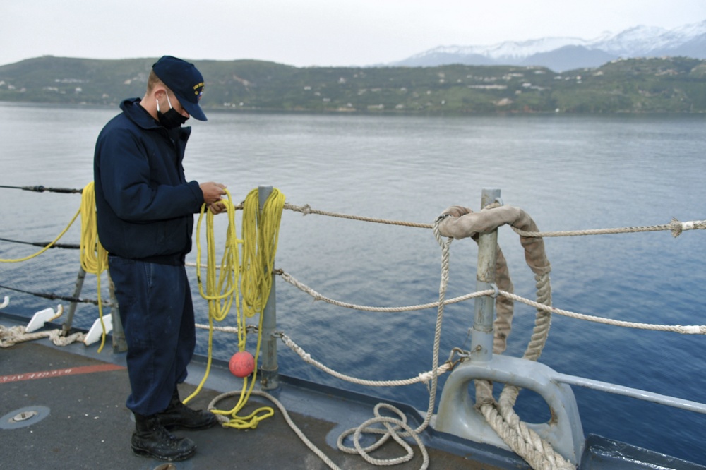 USS PHILIPPINE SEA TRANSITS MEDITERRANEAN SEA/DEPLOYMENT