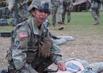 First 3d CR Female Officer Trains for Expert Infantry Badge Test
