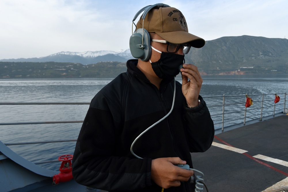 USS PHILLIPINE SEA TRANSITS MEDITERRANEAN SEA/DEPLOYMENT