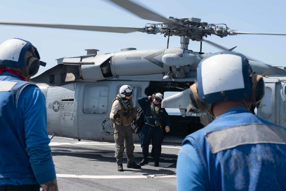 Mitscher Conducts Routine Operations in U.S. 5th Fleet