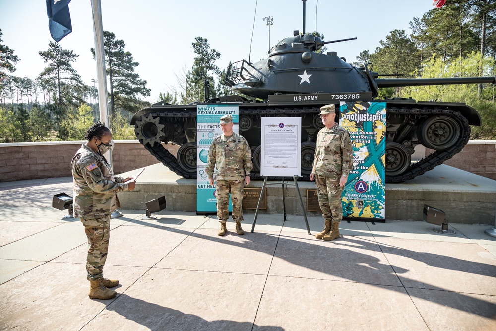 2021 Sexual Assault Awareness &amp; Prevention Month Proclamation signing
