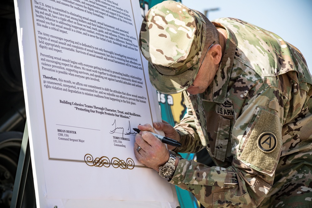 2021 Sexual Assault Awareness &amp; Prevention Month Proclamation signing