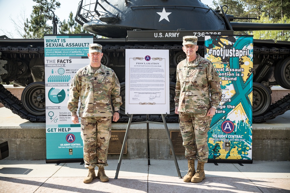 2021 Sexual Assault Awareness &amp; Prevention Month Proclamation signing