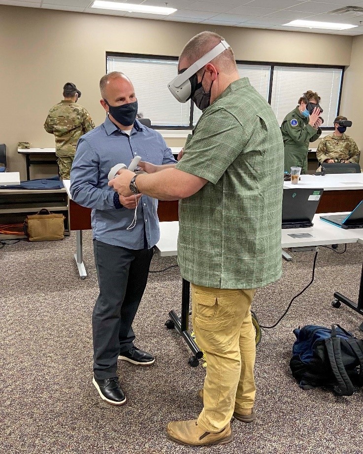 Air University students experience virtual reality regional study trips