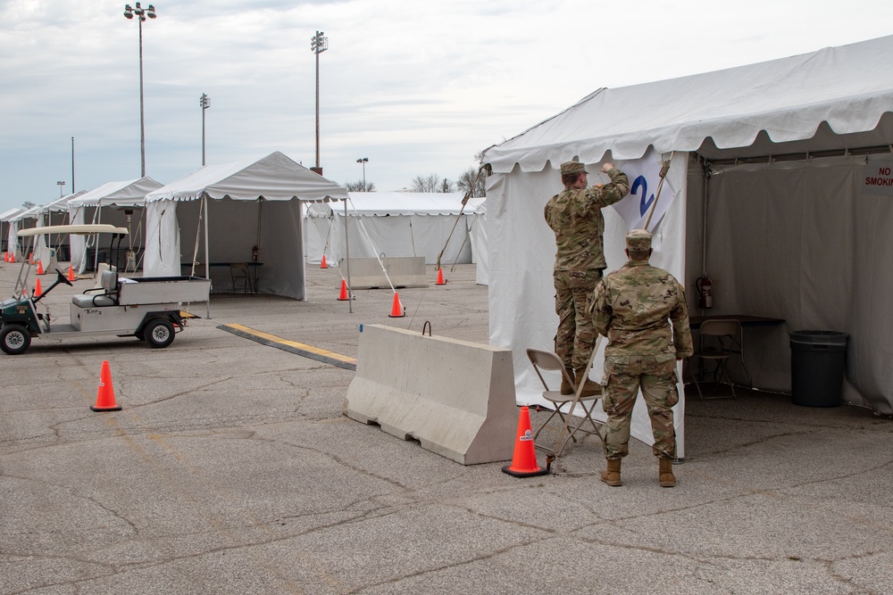Indiana U.S. Army National Guard prepare for opening of Gary Community Vaccination Center