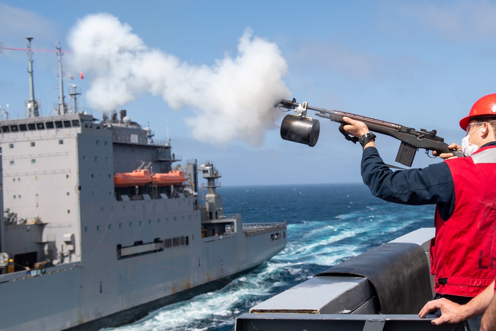 USS Portland (LPD 27) Replenishment-At-Sea