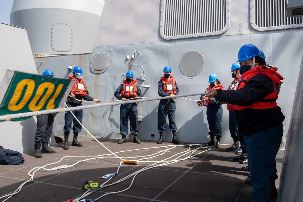 USS Portland (LPD 27) Replenishment-At-Sea