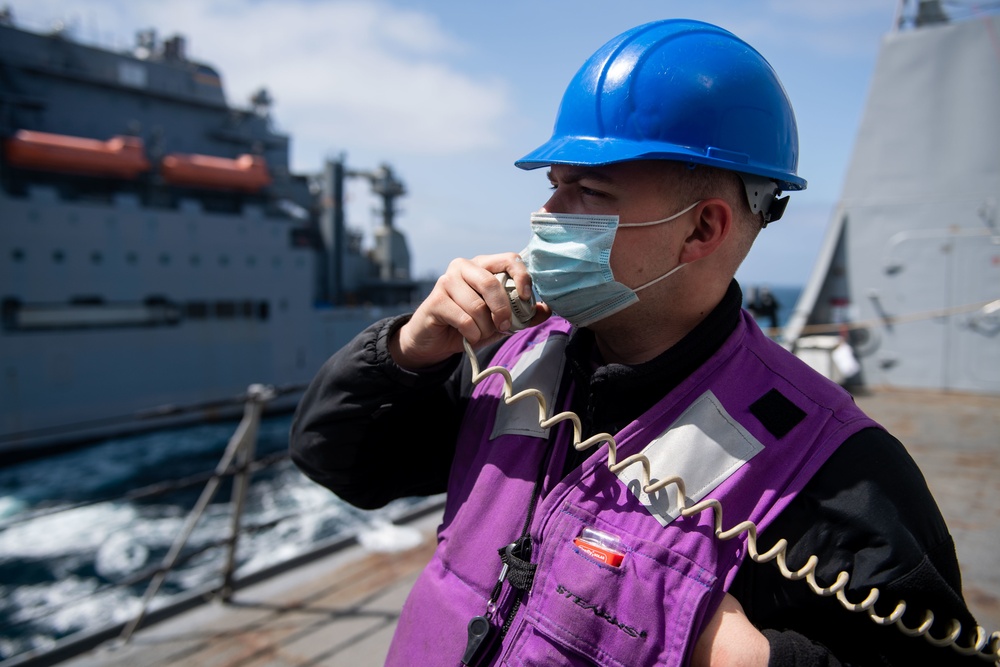 USS Portland (LPD 27) Replenishment-At-Sea