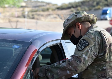 AZNG assists at vaccination site on the Yavapai-Apache Nation