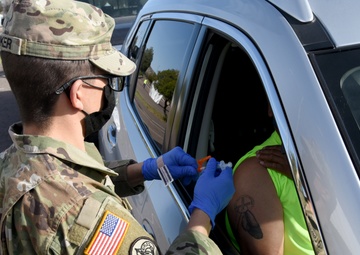AZNG assists at vaccination site on the Yavapai-Apache Nation