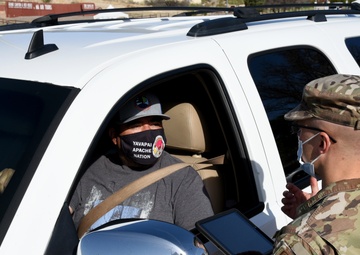 AZNG assists at vaccination site on the Yavapai-Apache Nation