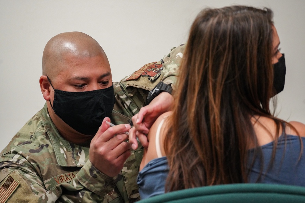 146th Medical Group shines as it rolls out dependent vaccinations in its first week
