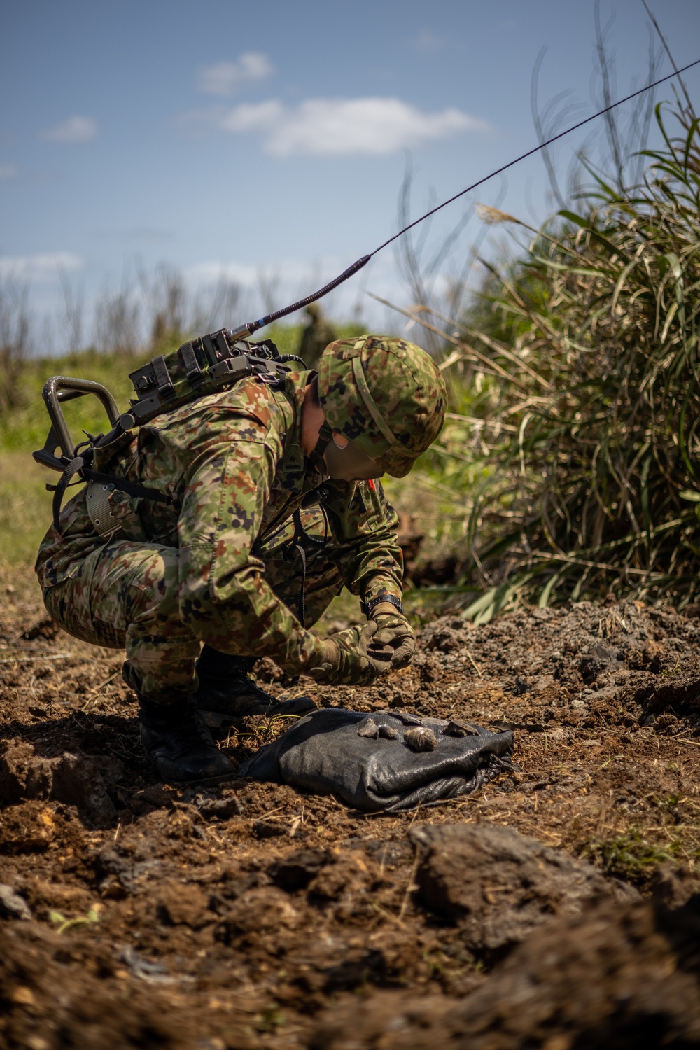 JGSDF, MCIPAC EOD technicians conduct UXO disposal operations