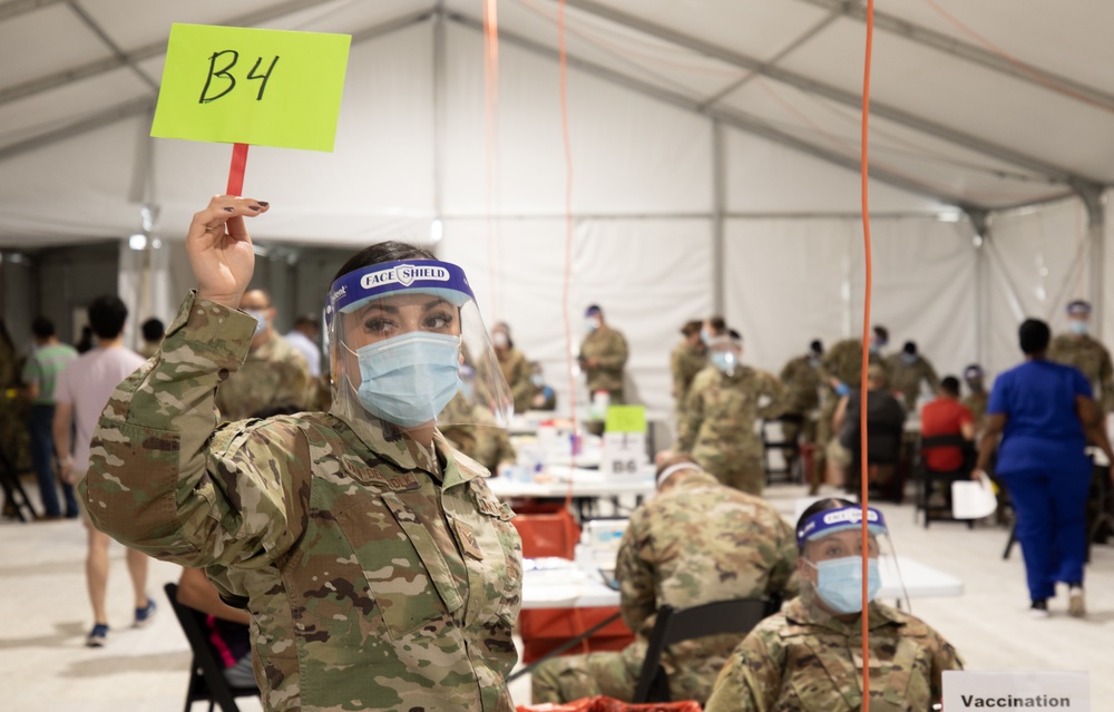 U.S. Air Force Airmen assist FEMA with a soft opening of the new CVC in Hyattsville, MD