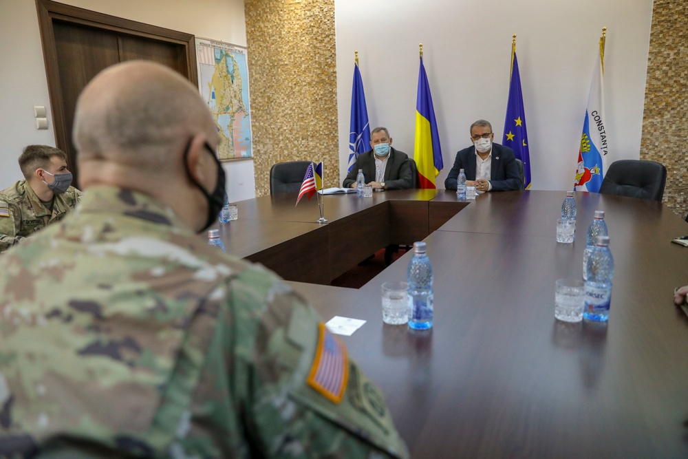 Area Support Group-Black Sea Commander Meets Mayor of Constanta