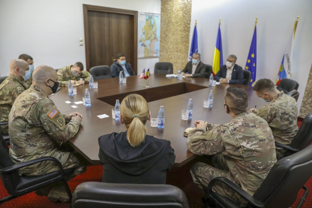 Area Support Group-Black Sea Commander Meets Mayor of Constanta