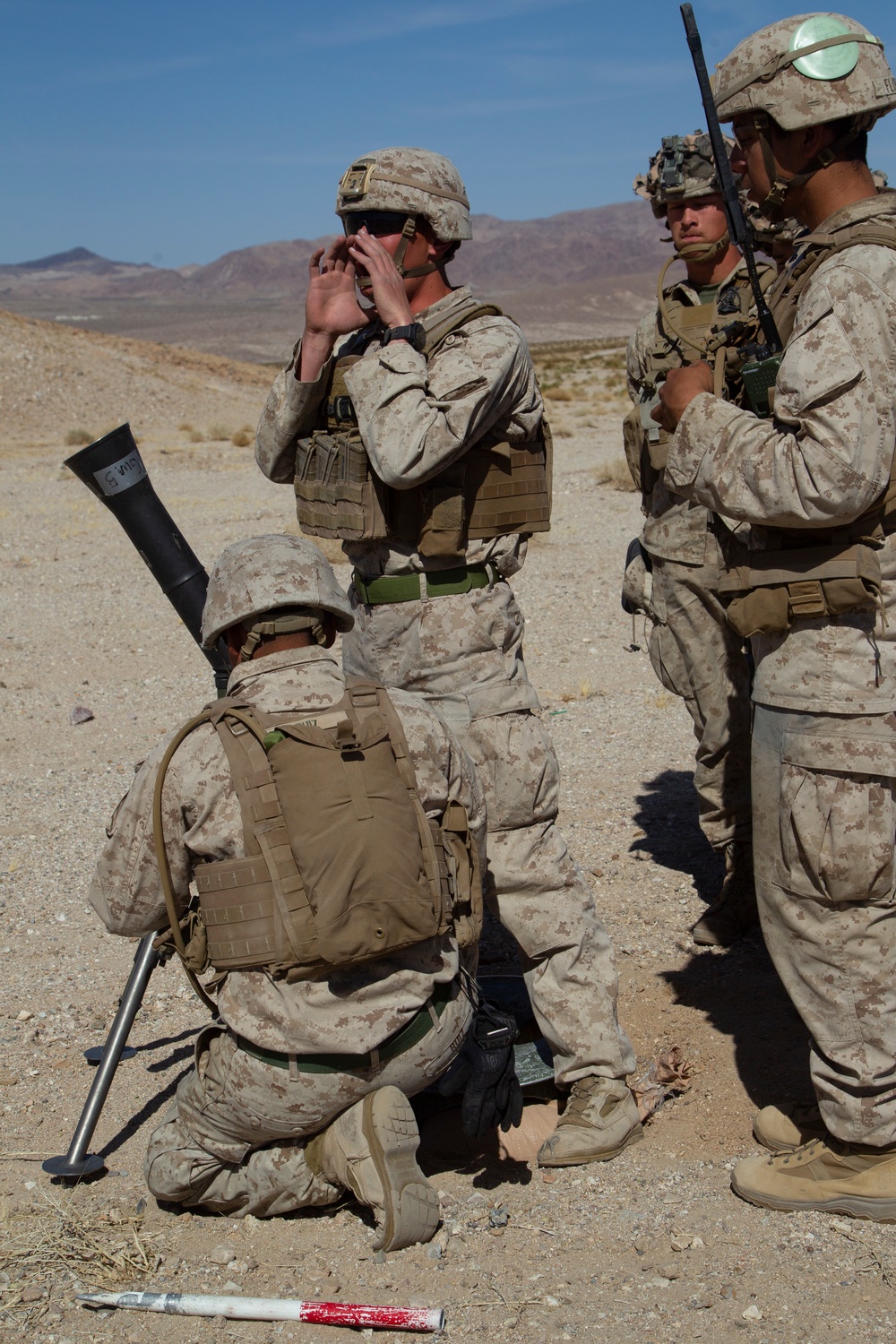 1/5 Marines conduct mortar range during FSCEX