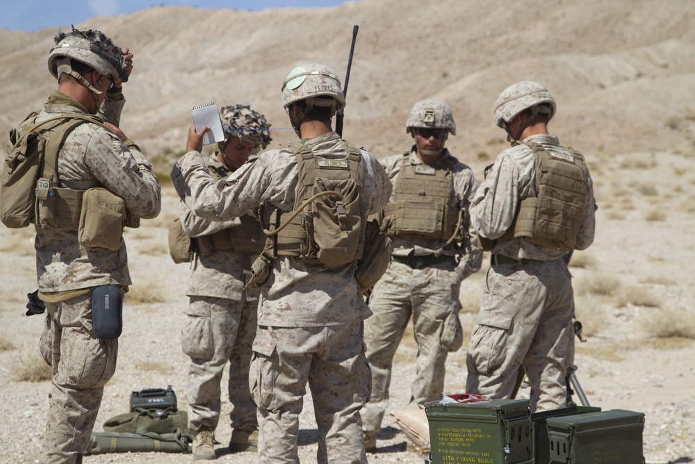 1/5 Marines conduct mortar range during FSCEX