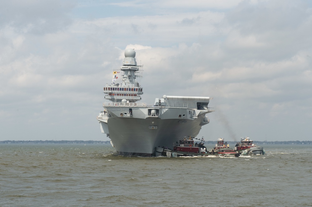 ITS Cavour Returns to Naval Station Norfolk