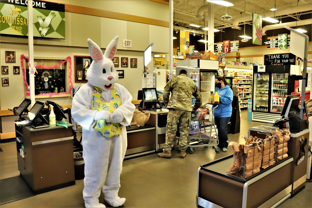 Fort McCoy Commissary personnel support 2021 Easter fun at Fort McCoy