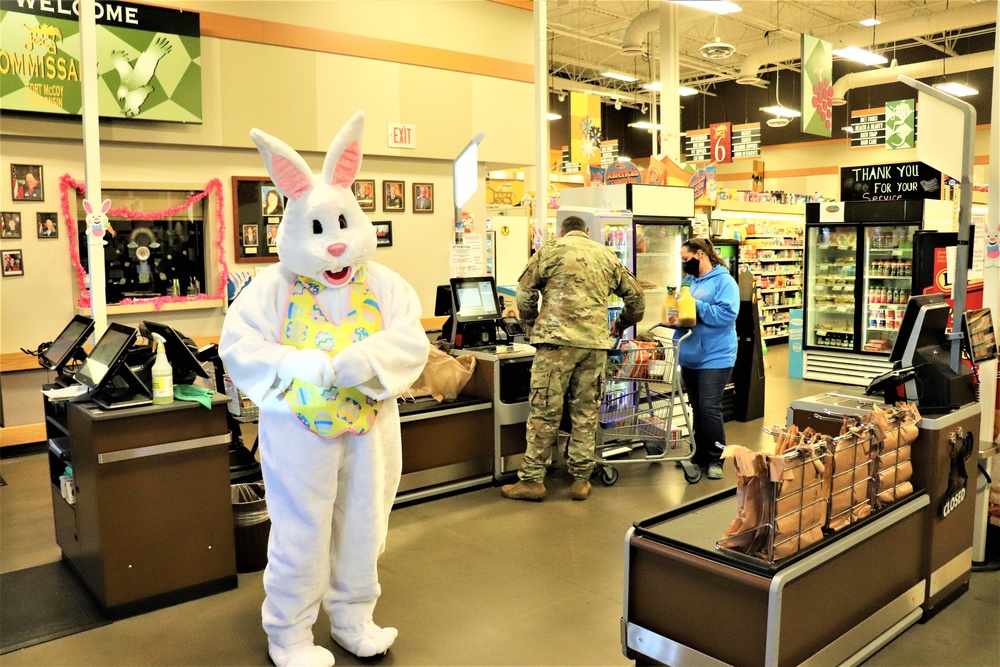 Fort McCoy Commissary personnel support 2021 Easter fun at Fort McCoy