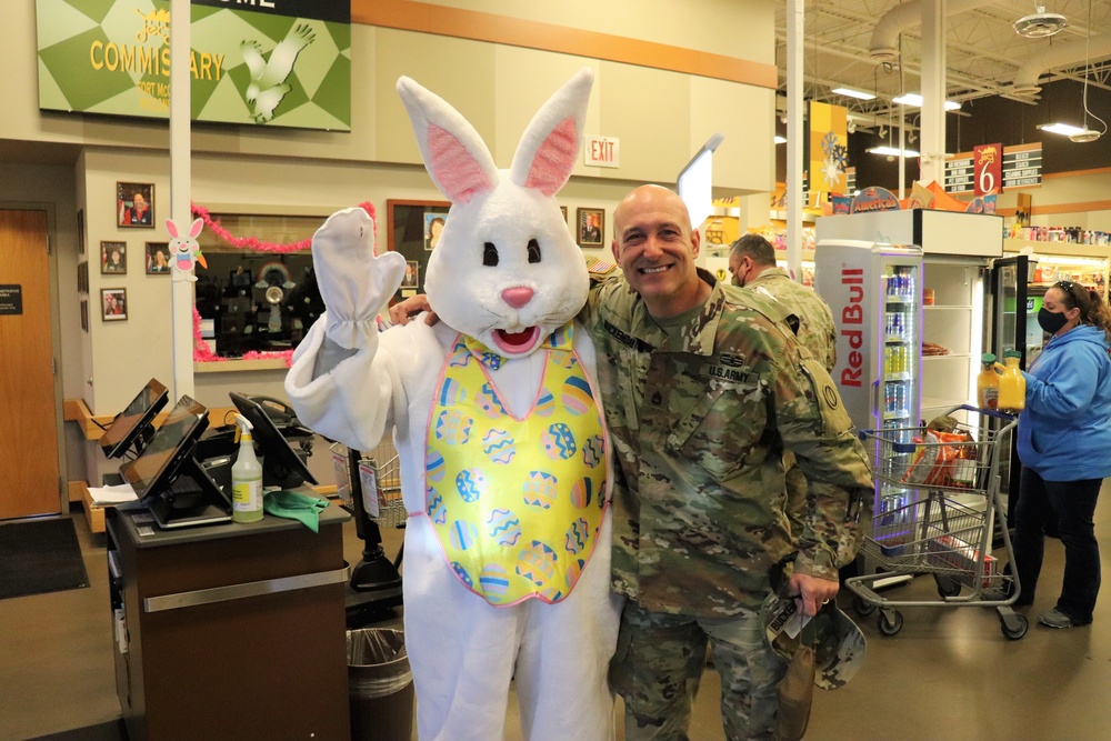 Fort McCoy Commissary personnel support 2021 Easter fun at Fort McCoy